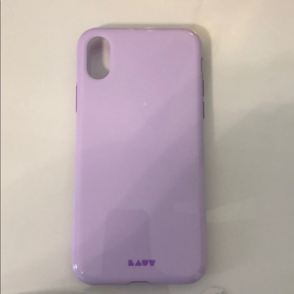 LAUT purple silicone iPhone X case. Barely used